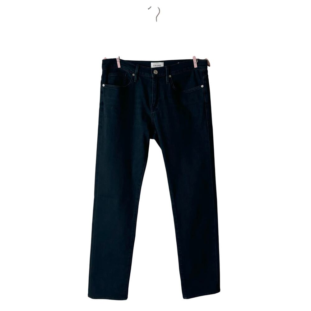 FRAME L'Homme Slim Black Jeans - Picture 1 of 7